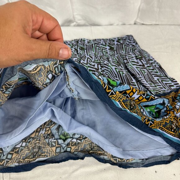 Forever 21 Women's Multicolor Geometric Print Skirt Size M - Picture 3 of 6